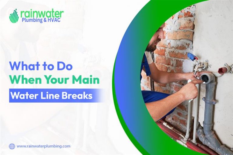 What to Do When Your Main Water Line Breaks